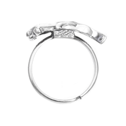 "Косой" кольцо в серебряном покрытии из коллекции "Друзья" от Jenavi