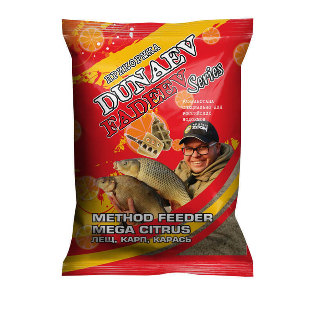 Прикормка "DUNAEV-FADEEV" 1кг Feeder Method Mega Citrus