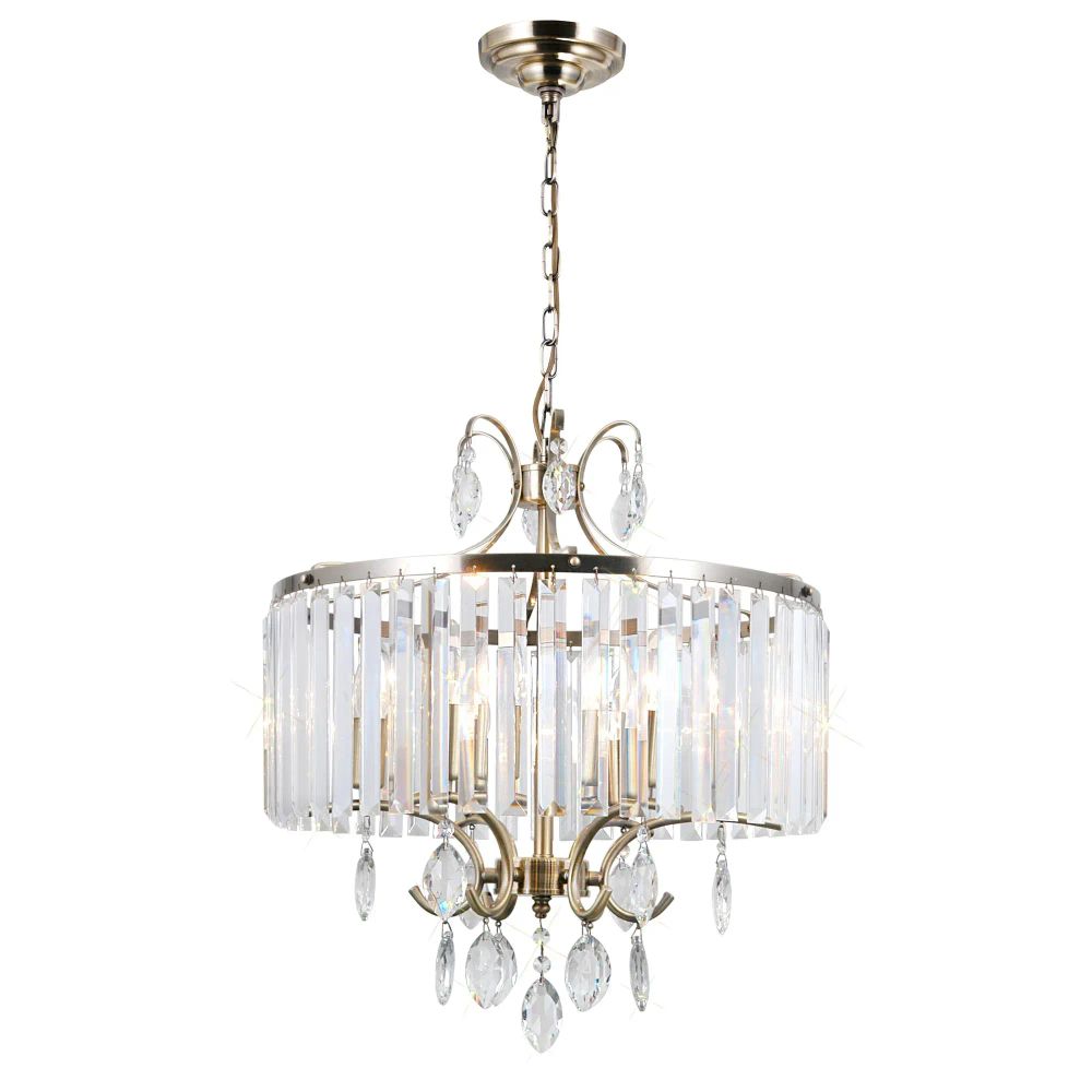 Citilux Инга CL335163 Люстра подвесная хрустальная Бронза