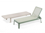 Шезлонг лежак пластиковый Nardi Plano, мятный