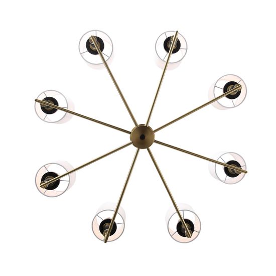 SL1404.303.08 Люстра подвесная ST-Luce Латунь/Прозрачный E14*8 40W VERITAS