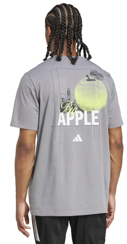 Теннисная футболка Adidas Tennis Graphic - grey three