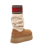 CLASSIC SWEATER LETTER CHESTNUT