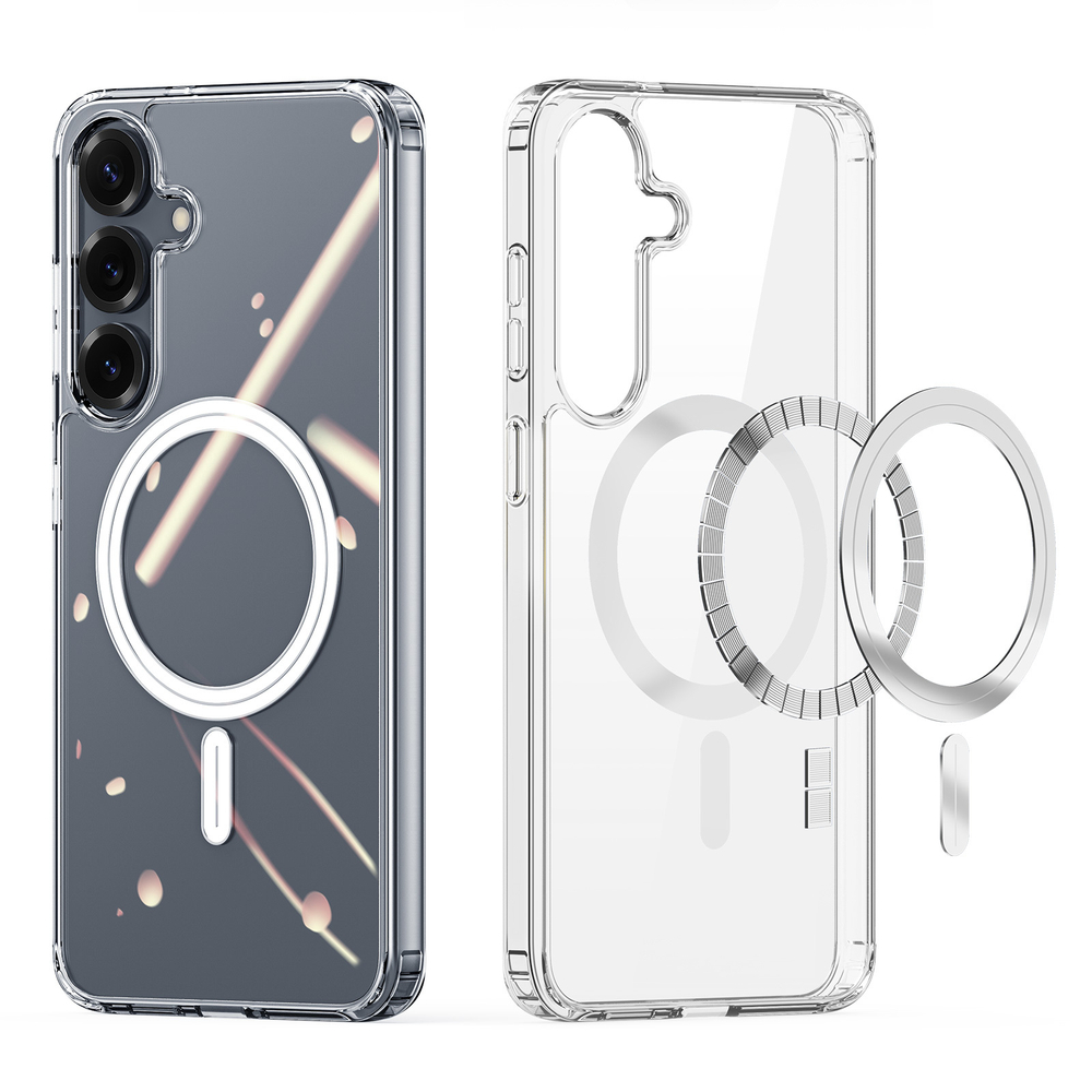 Усиленный прозрачный чехол с MagSafe от Dux Ducis для Samsung Galaxy S25+, серия Clin Mag Series Case