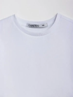 Футболка детская оверсайз укороченная базовая