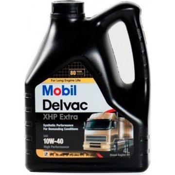 MOBIL DELVAC XHP EXTRA 10W-40 синтетическое масло для коммерческого транспорта артикул 148369 (4 Литра)