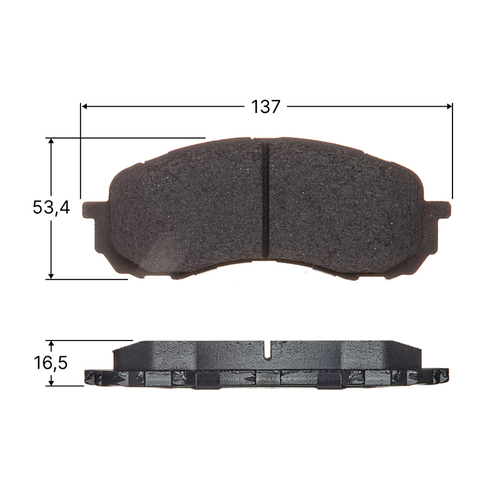 Колодки тормозные дисковые Avantech передние (противоскрипная пластина в компл.) AV1064
