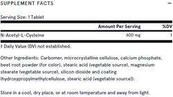 NAC Sustain 600 мг 60 таблеток Jarrow Formulas