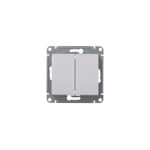 Выключатель 2-кл. СП Glossa 10А IP20 (сх. 5) 10AX механизм бел. SE GSL000151