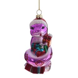 GAEM Украшение новогоднее "Змея"(цена за один вид), L6 W6 H13,5 см, 4в.