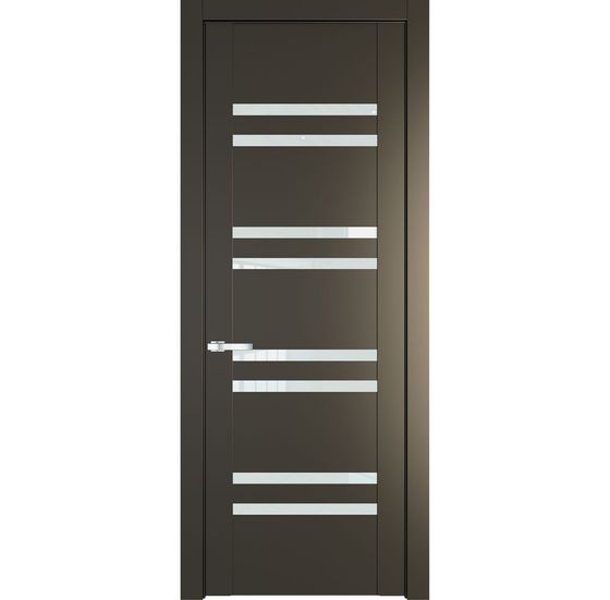 Межкомнатная дверь эмаль Profil Doors 1.6P перламутр бронза стекло белый триплекс