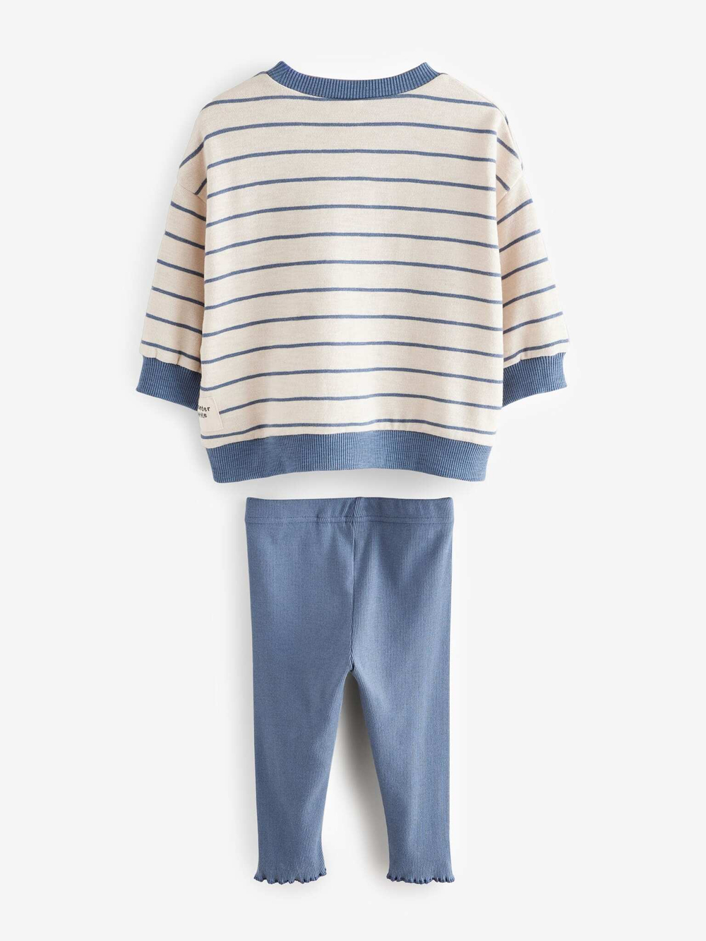 Толстовка и легинсы в комплекте для девочки Next E54-944, Молочный, Голубой