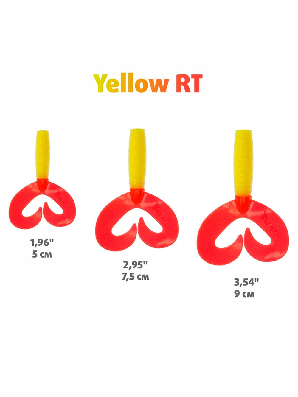 Твистер Helios Credo Double Tail 2,95"/7,5 см Cola 7шт. (HS-12-045)