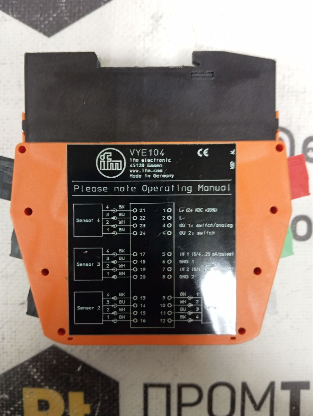 IFM Electronic VYE104 с хранения