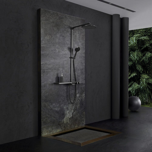 Душевая стойка Black&White Universe U7655GM 3 режима, темно-серый