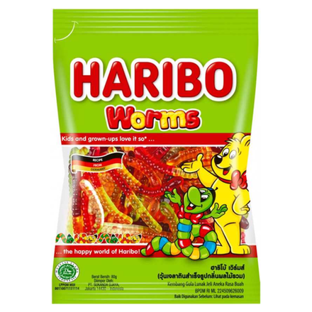 БОНУС Мармелад HARIBO Worms 80 гр