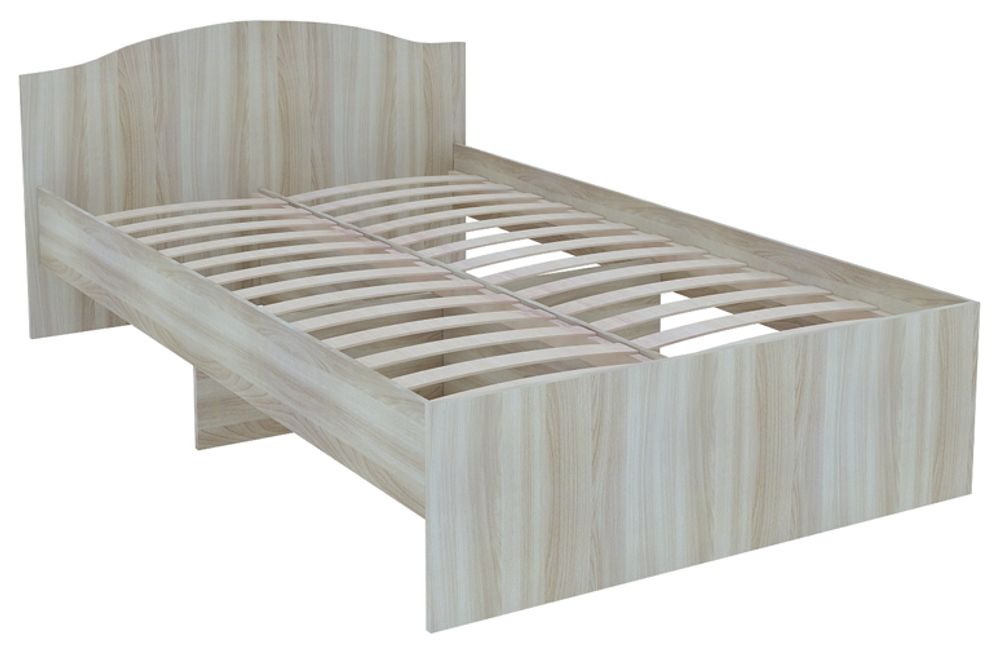 Кровать "Доминик" М-8 1200Л (ясень шимо светлый), ЛДСП, Комфорт-S, г. Ижевск