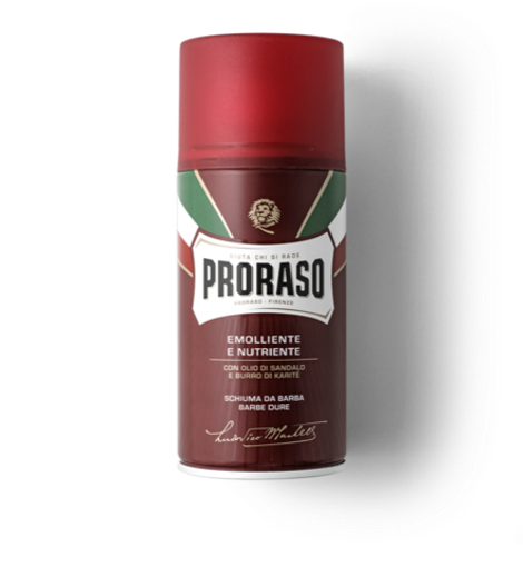 Пена для бритья PRORASO Shaving Foam Питательная Сандал и Масло Ши 300 мл