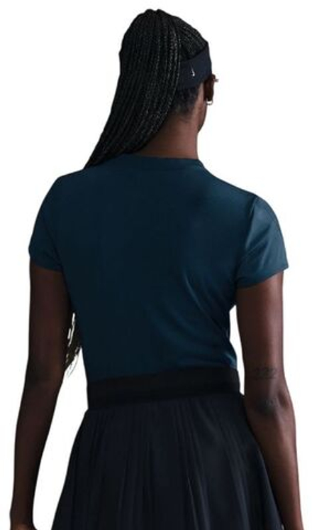 Женская теннисная футболка Nike Court Advantage Dri-Fit Short-Sleeve Tennis - Blue