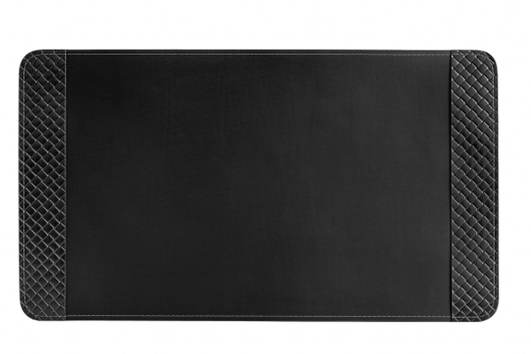 Набор офисный Баланс из черной кожи люкс с тиснением 6 предметов