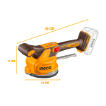 Аккумуляторная виброприсоска для укладки плитки INGCO CTVLI20015 INDUSTRIAL 20 В 1х2Ач