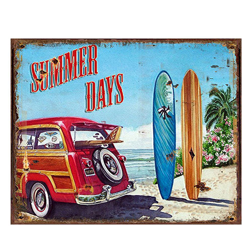 Табличка декоративная "Летние дни"  25x1x20см