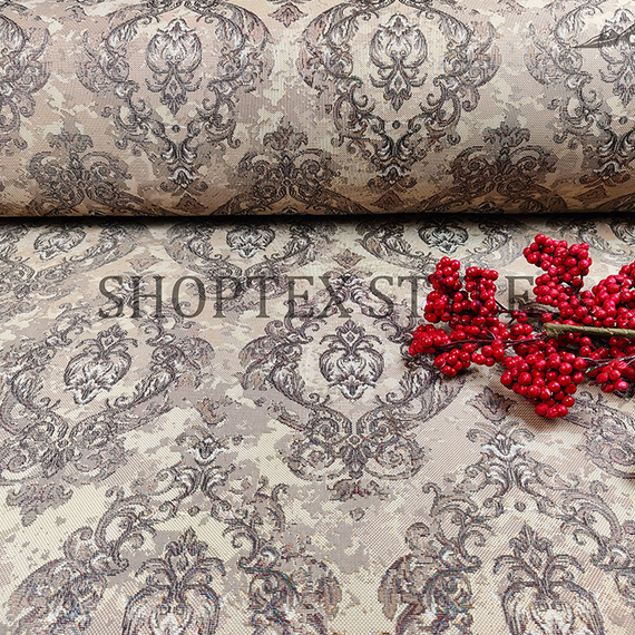 Гобелен &quot;Дамаск&quot; | ш.160 см | 350 г/м² | полиэстер 51%/хлопок 49%