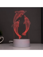 Светильник сенсорный «Дельфины» LED 7 цветов USB/от батареек