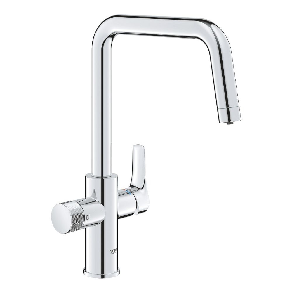Смеситель кухонный Grohe Blue Pure Eurosmart для подачи смешанной и фильтрованной воды c U-образным изливом; цвет Хром (30583000)