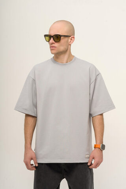 Футболка KUL'TURA Oversize "Basic" Светло-серый