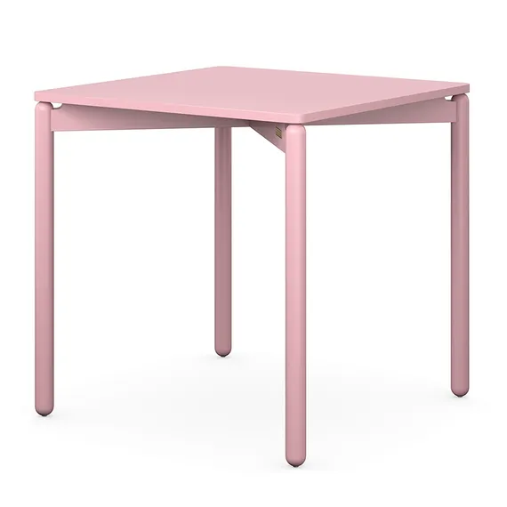 Стол обеденный Saga, 75х75 см, розовый