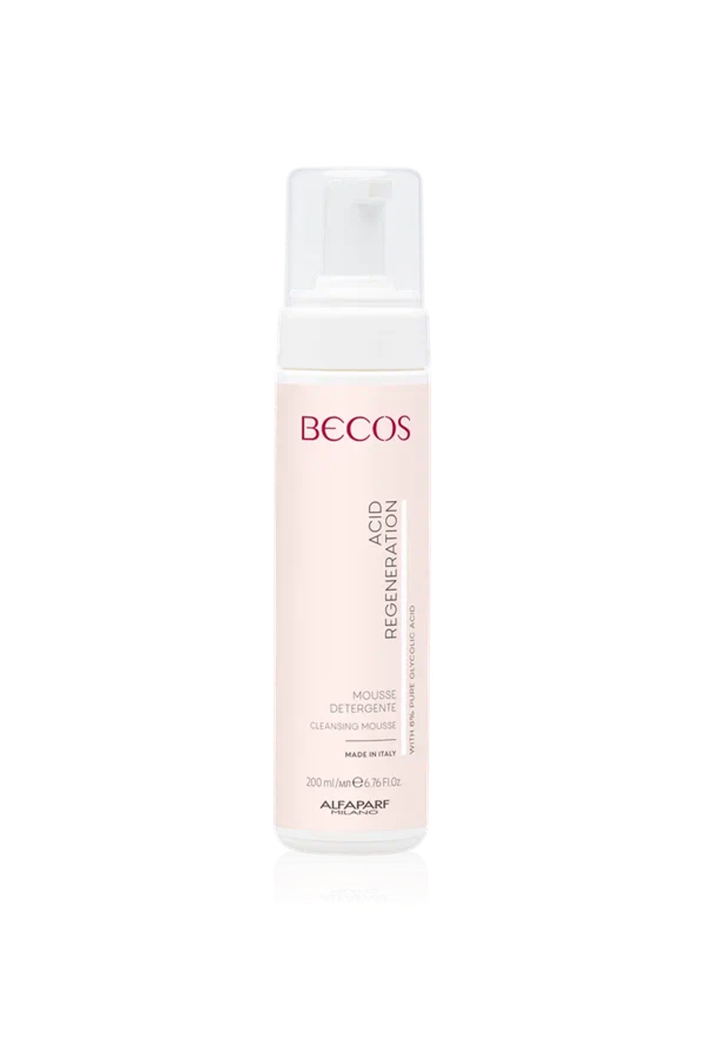 BECOS Очищающий мусс с гликолевой кислотой- CLEANSING MOUSSE,200 мл