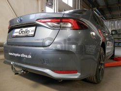 Фаркоп оцинкованный Galia T074C для TOYOTA Corolla, 4doors, 2019-(паспорт и сертификат в комплекте)(без электрики)