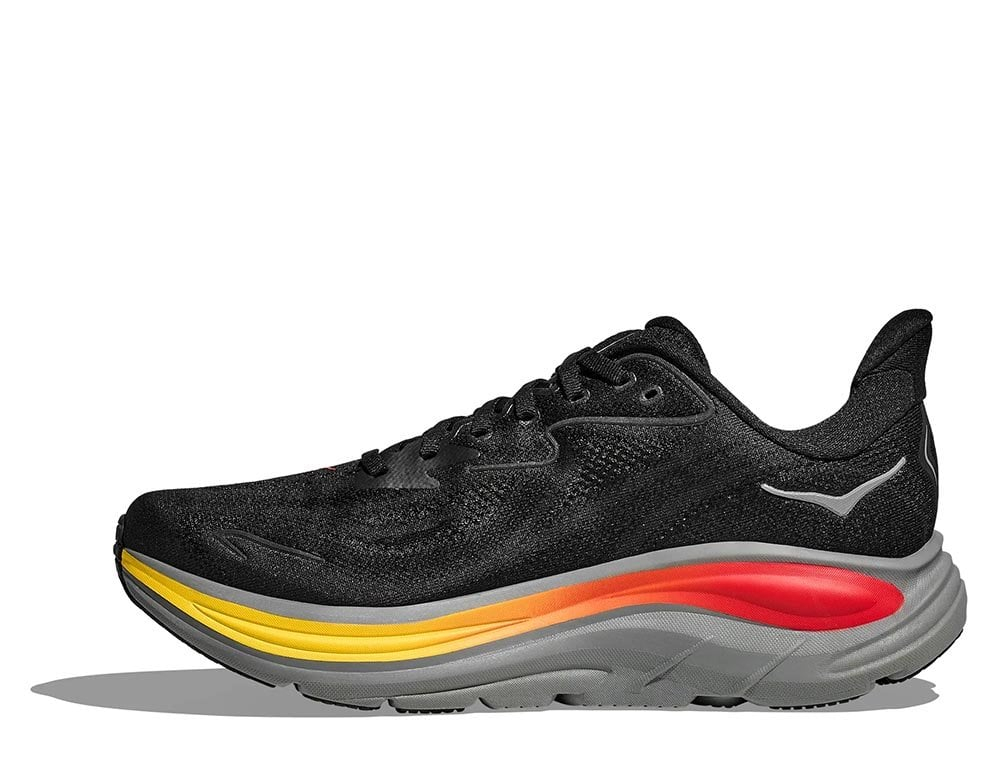 Кроссовки для бега мужские Hoka Clifton 10 M Черно-оранжевые