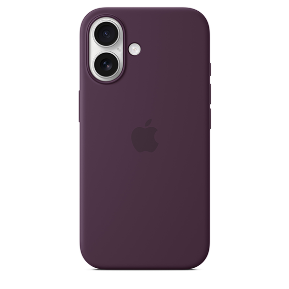 Чехол Apple iPhone 16 Silicone Case with MagSafe Plum MYY43