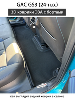 Автомобильные коврики ЭВА с бортами для GAC GS3 (24-н.в.)