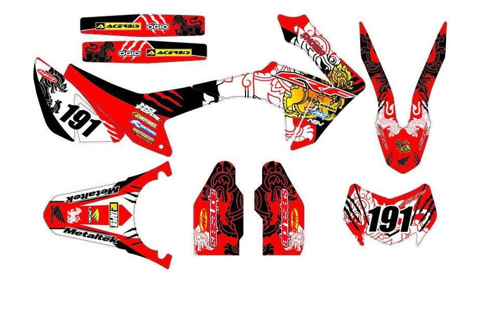 Graphic decal set, Sticker kit, for Honda CRF250L-M 2012-2020