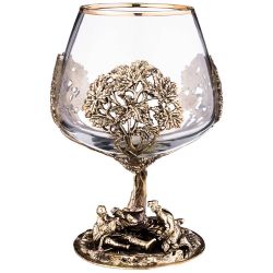 БОКАЛ ДЛЯ КОНЬЯКА "ОХОТНИКИ НА ПРИВАЛЕ" 300 МЛ. (КОР=1ШТ.)