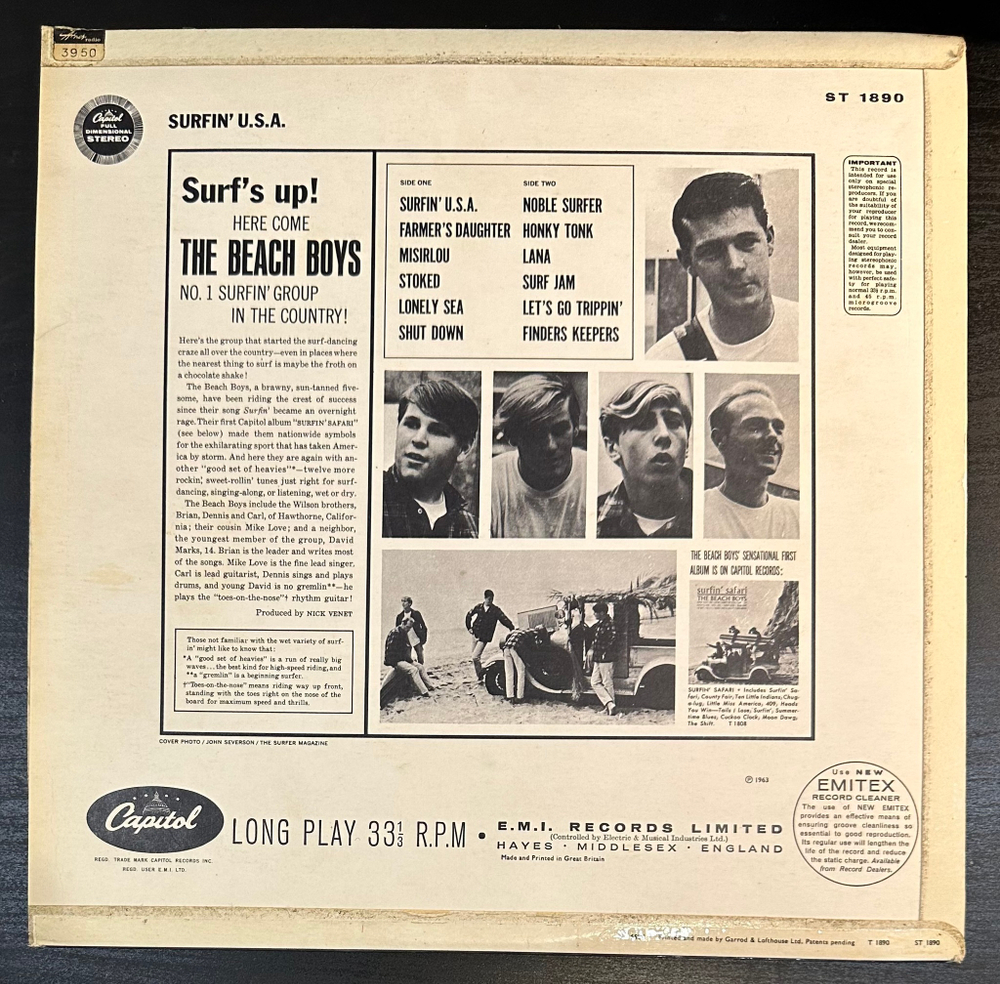 The Beach Boys - Surfin' USA (Англия 1965г.)