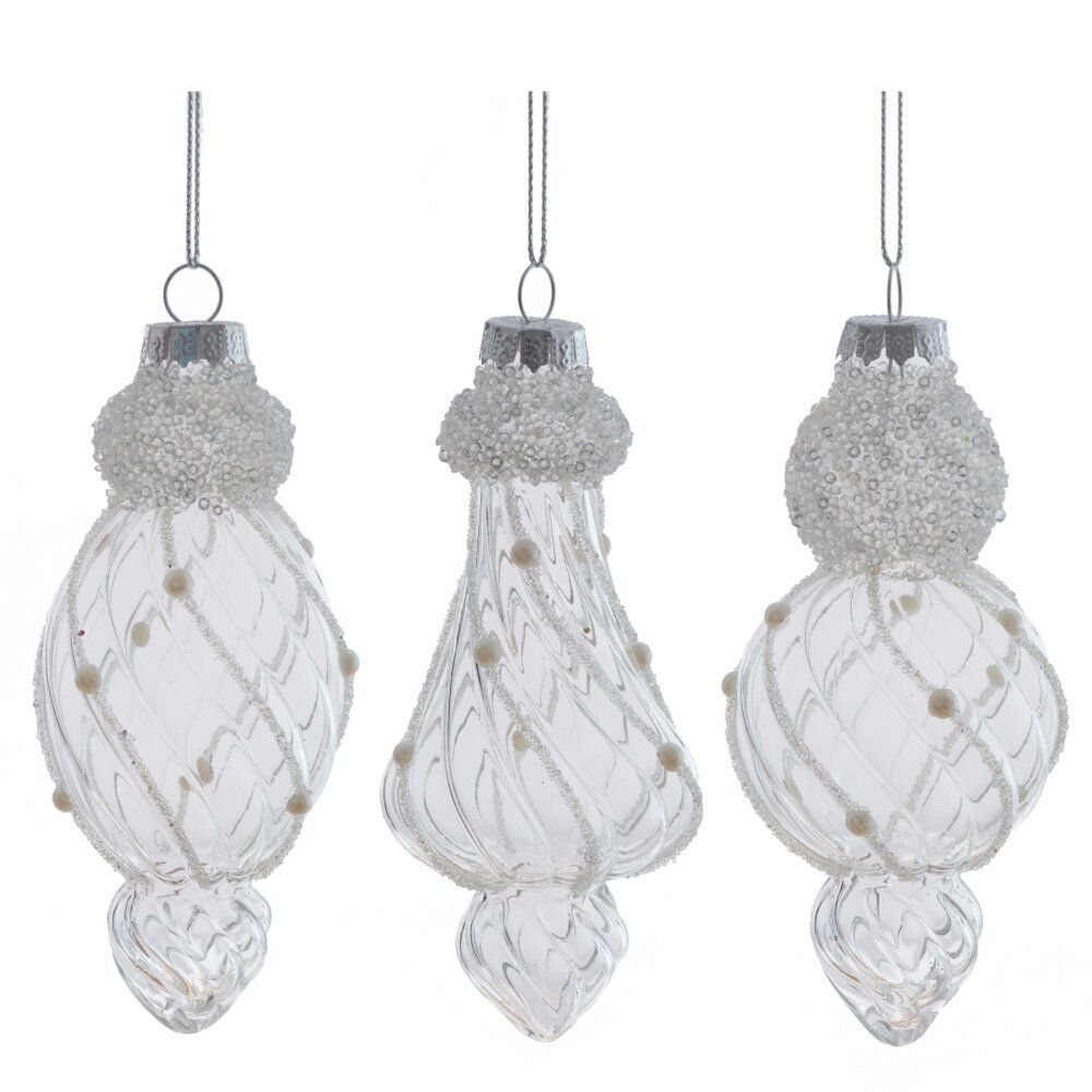 GAEM Украшение новогоднее "Фигурная сосулька", L5,5 W5,5 H13 см, 3в.