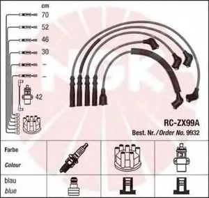 Провод высоковольтный NGK RC-ZX99A CS