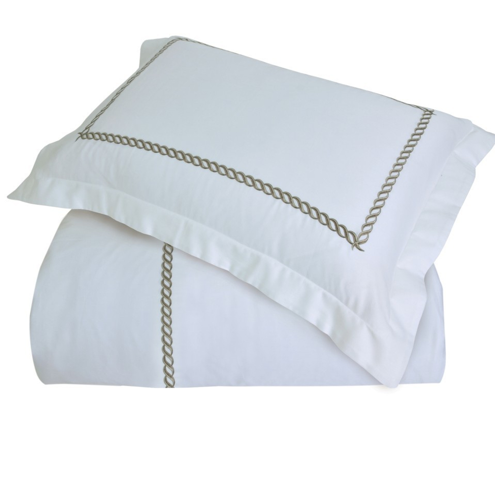 Пододеяльник 200x220 Casual Avenue Messina Marine бело-коричневый Турция