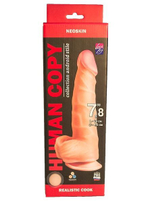 Телесный фаллоимитатор HUMAN COPY 7,8  - 19 см.