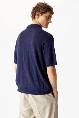 Синяя футболка-поло The Puh