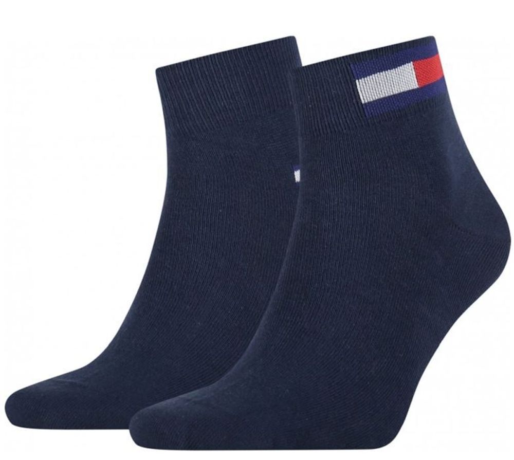 Теннисные носки Tommy Hilfiger Quarter Flag 2P - navy