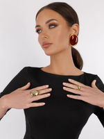 Платье облегающее миди