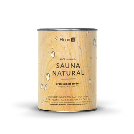 Пропитка для бани и сауны Elcon Sauna Natural, 0,9 л