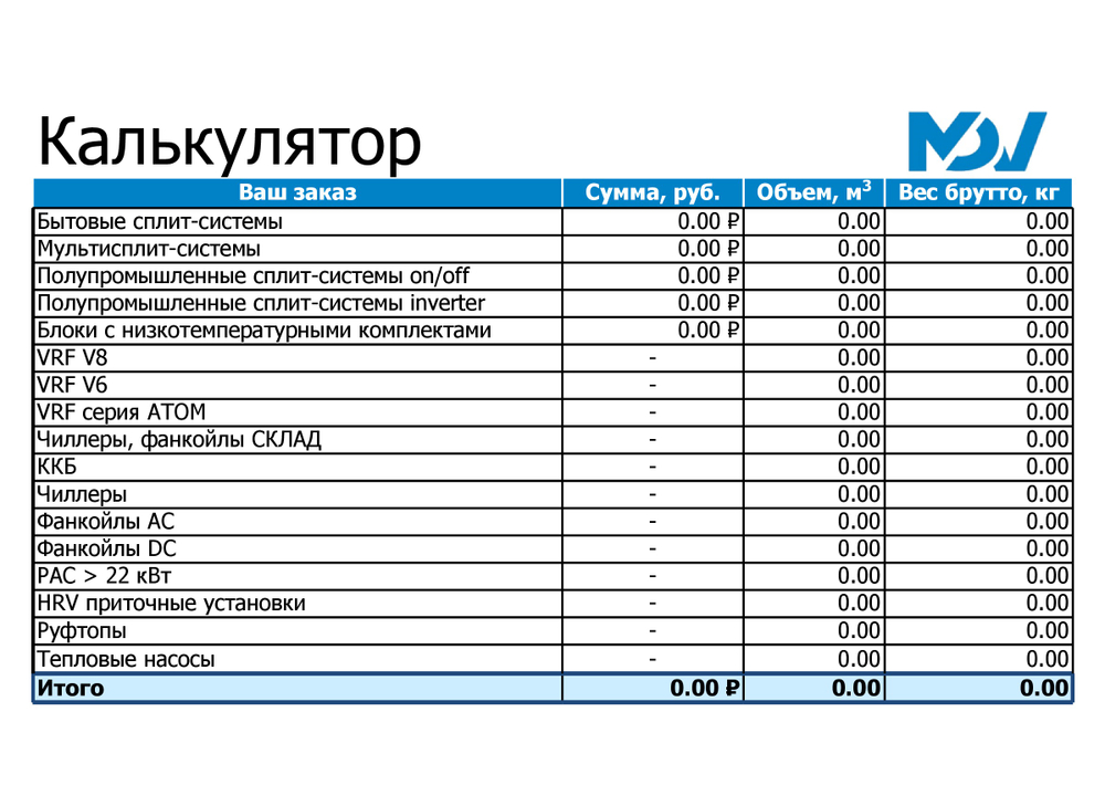 КАТАЛОГ MDV 2026г.