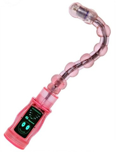 Вибратор гнущийся (6 режимов, розовый) 22х270 мм (Цвет: розовый)