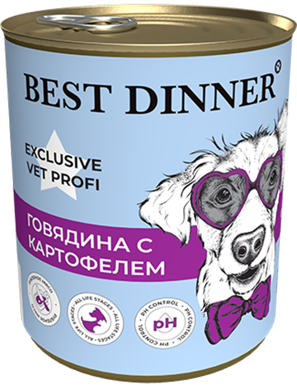 Best Dinner Эксклюзив Vet Profi для собак -Консервы  Urinary "Говядина с картофелем" Exclusive VET PROFI 340 г